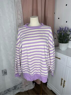 Aerie Go-To Sweatshirt LIVELY LILAC COLOR
